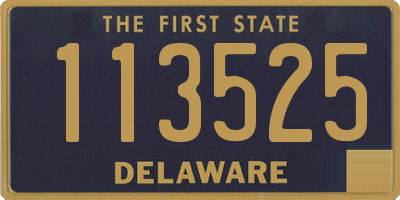 DE license plate 113525