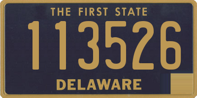 DE license plate 113526