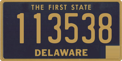 DE license plate 113538