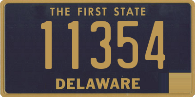 DE license plate 11354