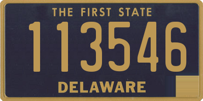 DE license plate 113546