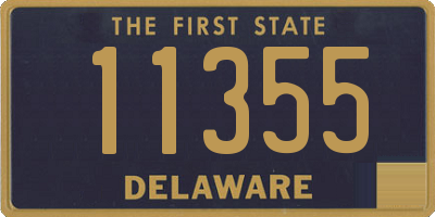 DE license plate 11355