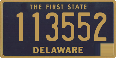 DE license plate 113552