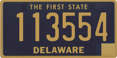 DE license plate 113554