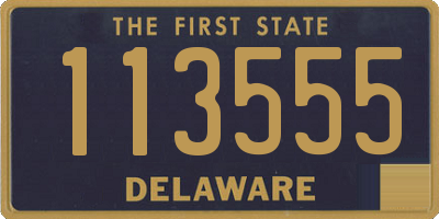 DE license plate 113555