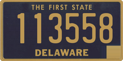 DE license plate 113558