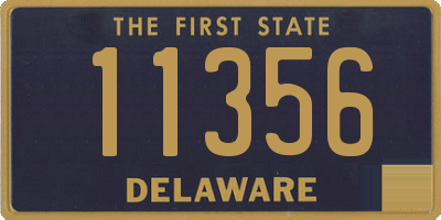 DE license plate 11356