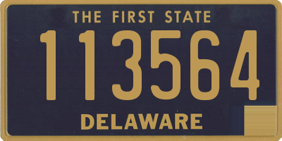 DE license plate 113564