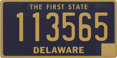 DE license plate 113565