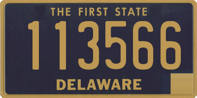 DE license plate 113566