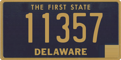 DE license plate 11357