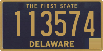 DE license plate 113574