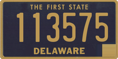 DE license plate 113575