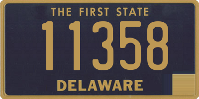 DE license plate 11358