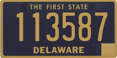 DE license plate 113587