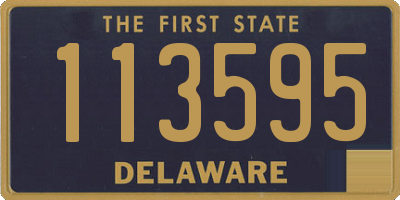 DE license plate 113595