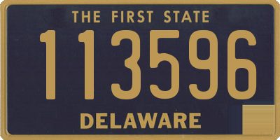 DE license plate 113596