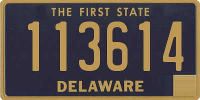 DE license plate 113614