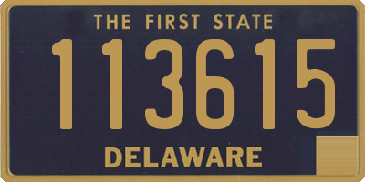 DE license plate 113615