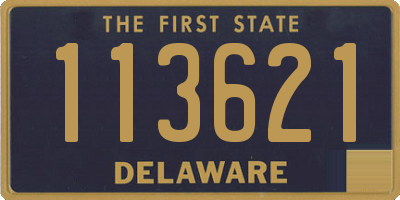 DE license plate 113621