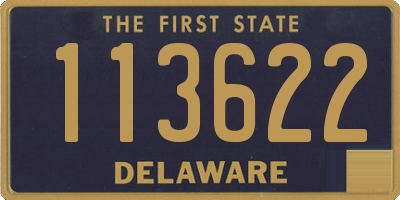 DE license plate 113622