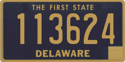 DE license plate 113624