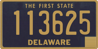 DE license plate 113625