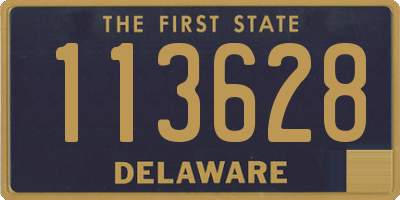 DE license plate 113628