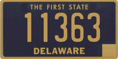 DE license plate 11363