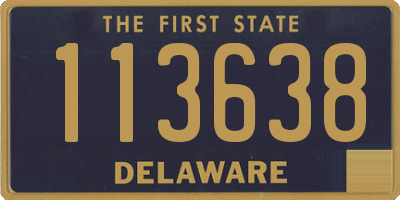 DE license plate 113638