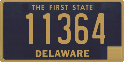 DE license plate 11364