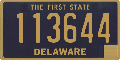 DE license plate 113644