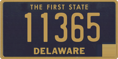 DE license plate 11365