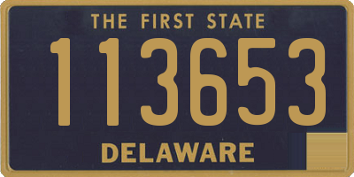 DE license plate 113653