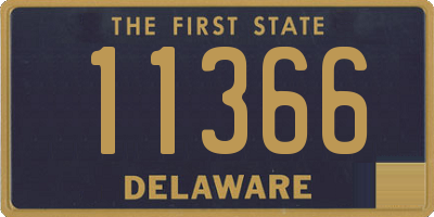 DE license plate 11366