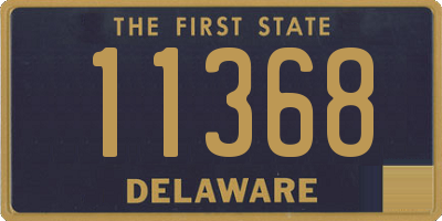 DE license plate 11368