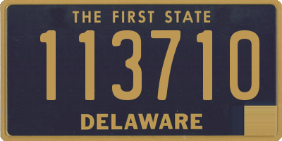 DE license plate 113710