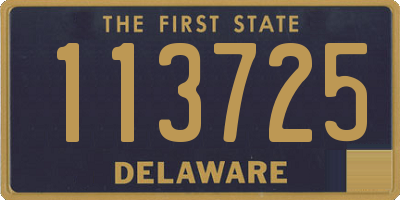 DE license plate 113725