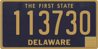 DE license plate 113730