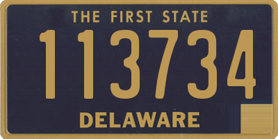 DE license plate 113734