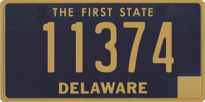 DE license plate 11374