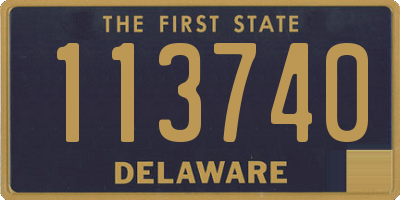 DE license plate 113740