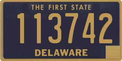 DE license plate 113742