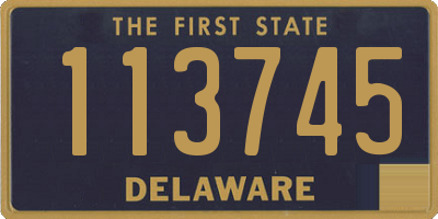 DE license plate 113745