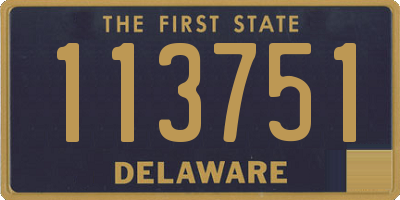 DE license plate 113751