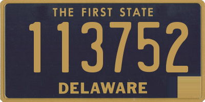 DE license plate 113752