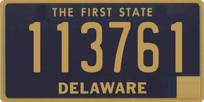 DE license plate 113761