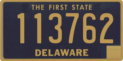 DE license plate 113762