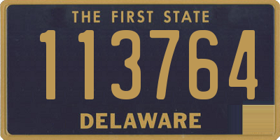 DE license plate 113764