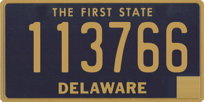 DE license plate 113766